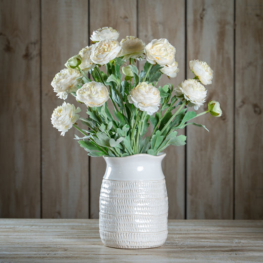 The Natural Garden Collection White Ranunculus