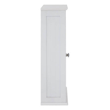 Portland White Wall Mounted Bathroom Cabinet with Mirrored Door