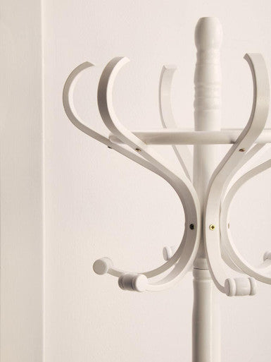 Kennedy White Wooden Coat Stand
