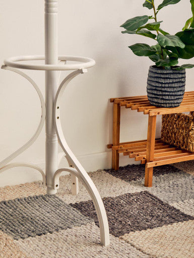 Kennedy White Wooden Coat Stand