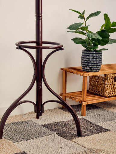 Kennedy Mahogany Finish Wooden Coat Stand
