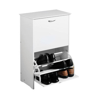 White Pull Down Shoe Cupboard | Ryan