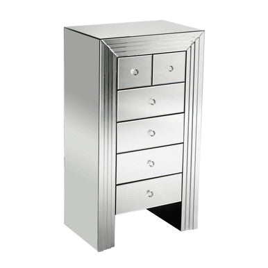Mirrored 6 Drawer Chest