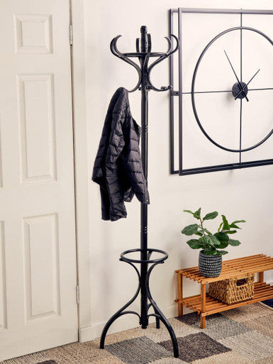 Kennedy Black Wooden Coat Stand