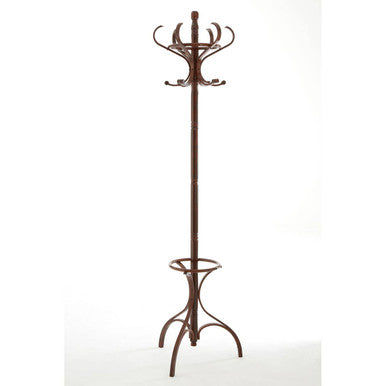 Walnut Finish Floor Standing Coat Stand | Kennedy