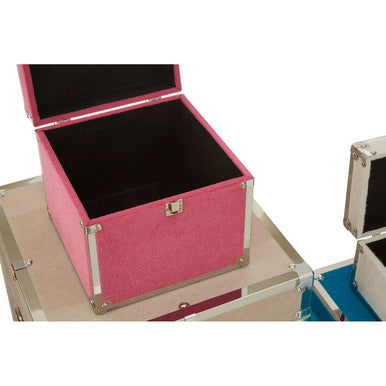 Carla Multi Coloured Set of 6 Storage Trunks