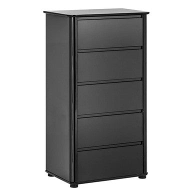 Moritz Black High Gloss Finish 5 Drawer Chest