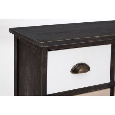 Urban Loft Multi Coloured Wooden 6 Drawer Chest