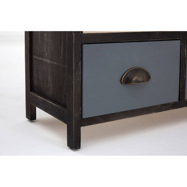 Urban Loft Multi Coloured Wooden 6 Drawer Chest