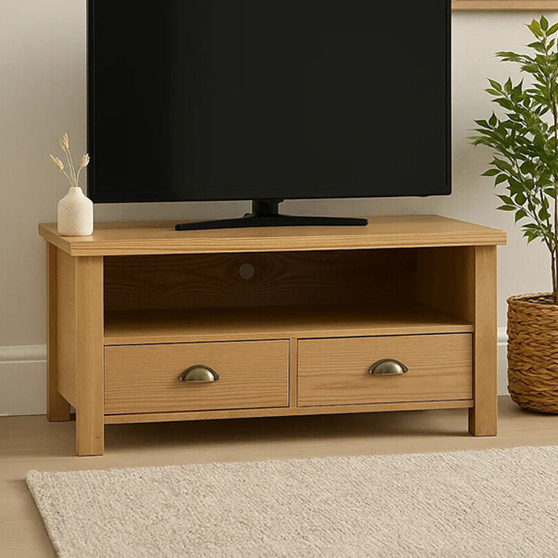 Westbury Natural Oak Veneer Effect Media Unit