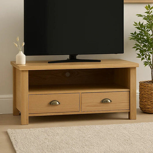 Westbury Natural Oak Veneer Effect Media Unit