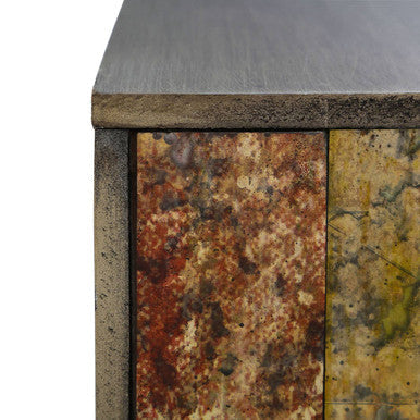Deco Antique Gold Effect Console Table