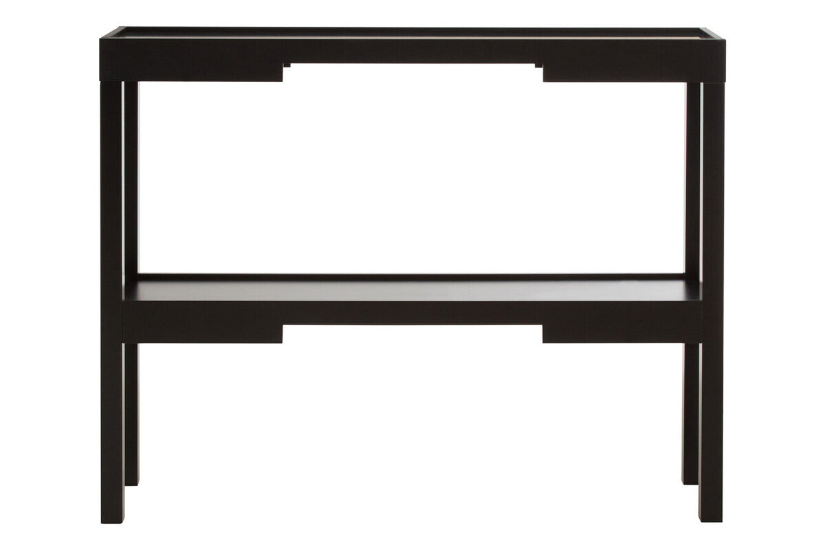 Osaka Black 2 Tier Console Table
