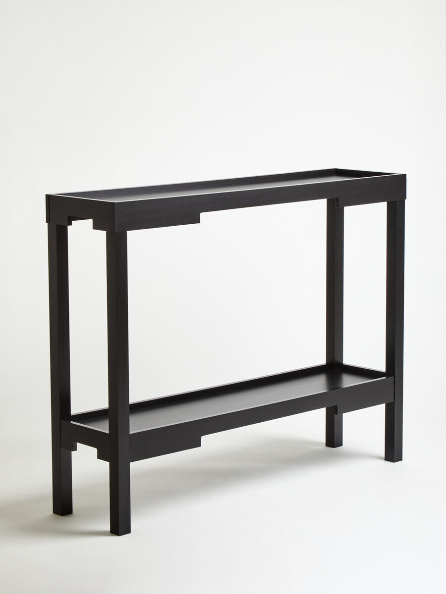 Osaka Black 2 Tier Console Table