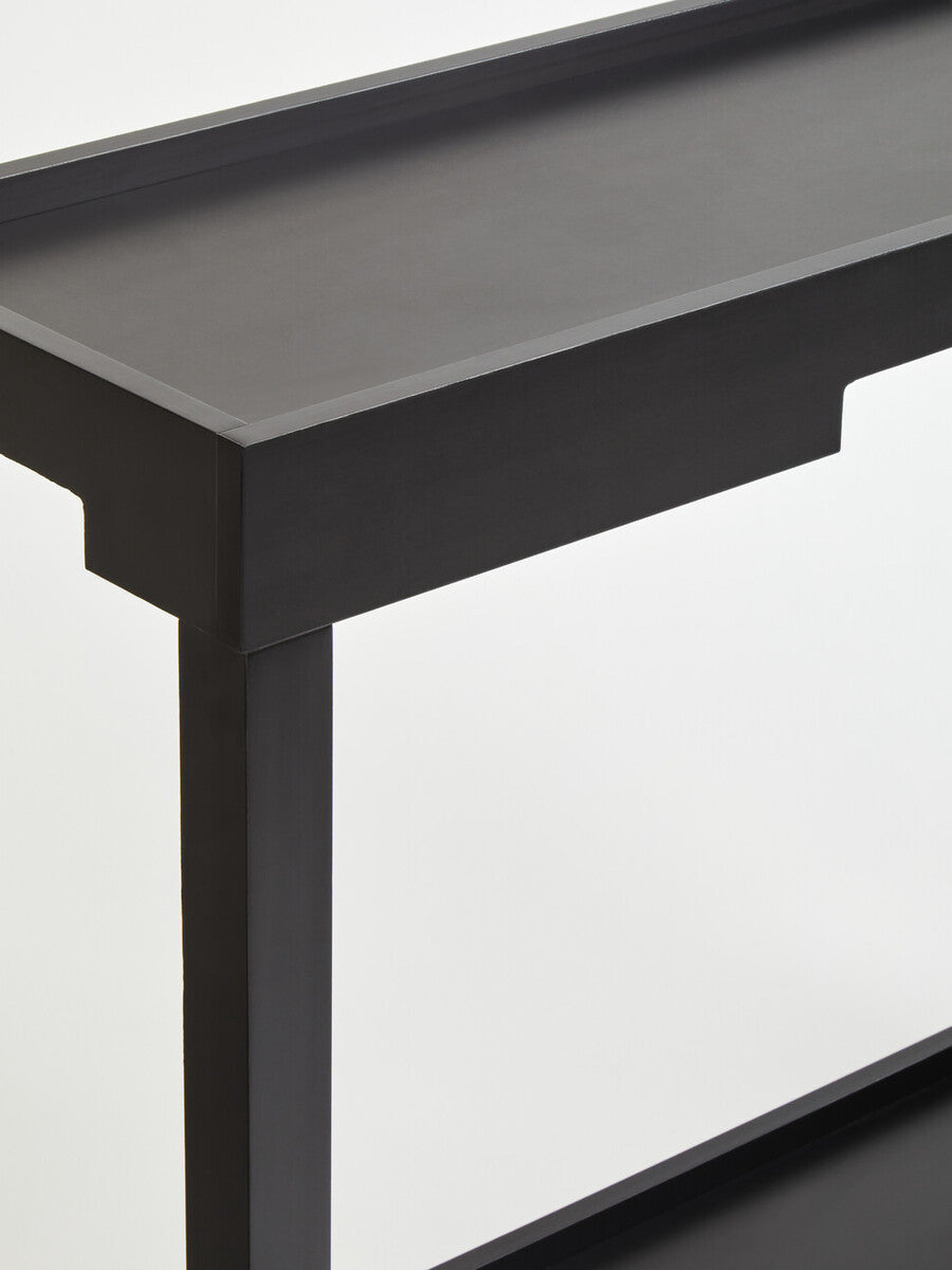Osaka Black 2 Tier Console Table