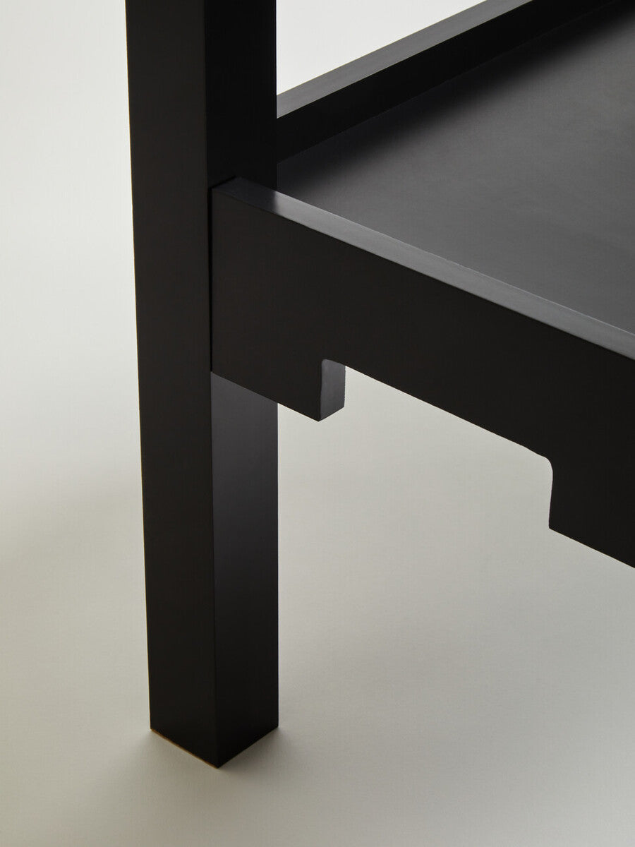 Osaka Black 2 Tier Console Table