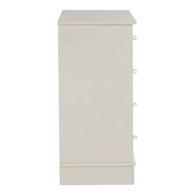Emily Ivory 4 Drawer Chest with Crystal Handles