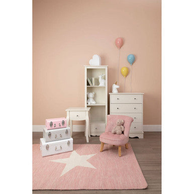 Emily Ivory 4 Drawer Chest with Crystal Handles