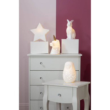 Emily Ivory 4 Drawer Chest with Crystal Handles