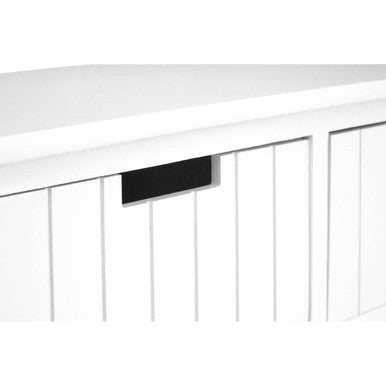 New England White Wooden 6 Drawer Chest