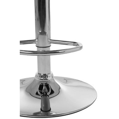Starz Grey Leather Effect Adjustable Bar Chair