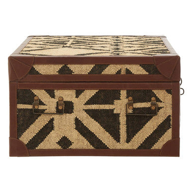 Aztec Black and Natural Coffee Table Trunk
