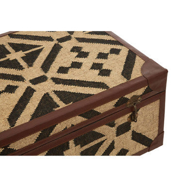 Aztec Black and Natural Coffee Table Trunk