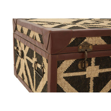 Aztec Black and Natural Coffee Table Trunk