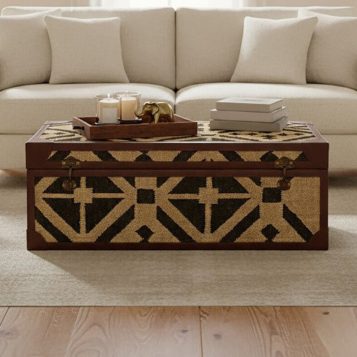 Aztec Black and Natural Coffee Table Trunk
