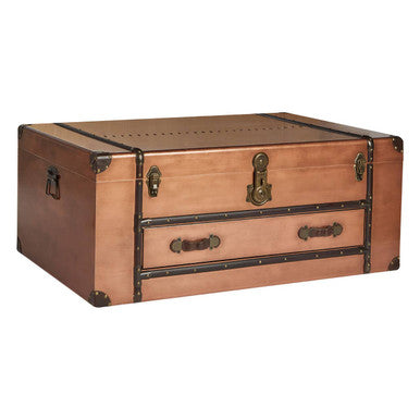 Navigator Copper Finish Storage Trunk