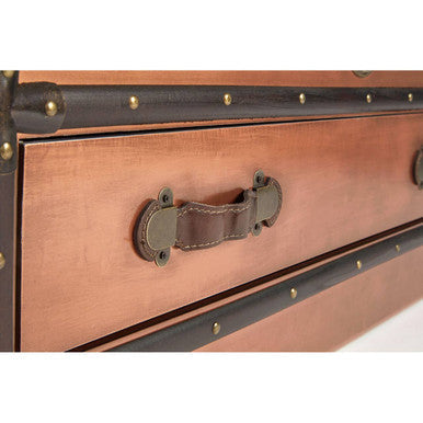 Navigator Copper Finish Storage Trunk
