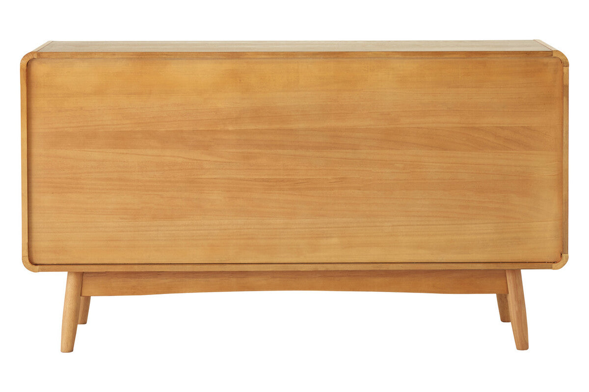 Malmo White and Natural Wood Effect Sideboard