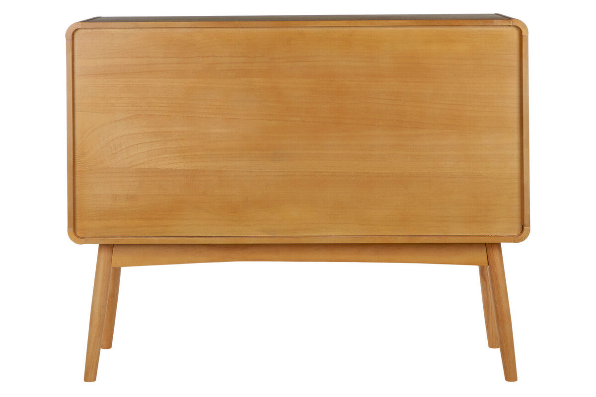 Malmo White and Natural Veneer 1 Door and 2 Drawer Sideboard