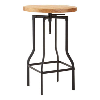New Foundry Ash Veneer Adjustable Bar Table