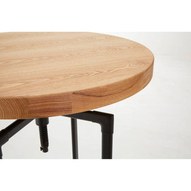 New Foundry Ash Veneer Adjustable Bar Table