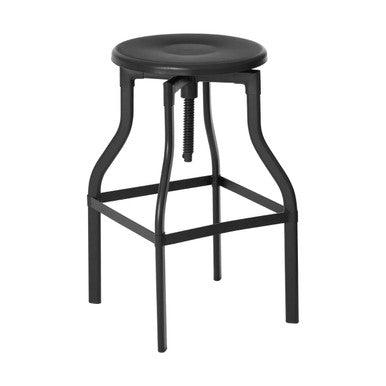 New Foundry Black Metal Adjustable Bar Stool