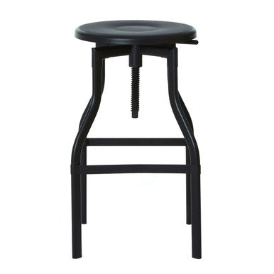 New Foundry Black Metal Adjustable Bar Stool