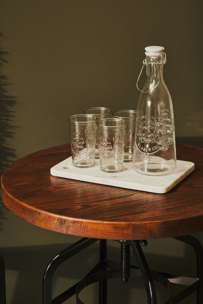 New Foundry Walnut Wood and Black Metal Bar Table