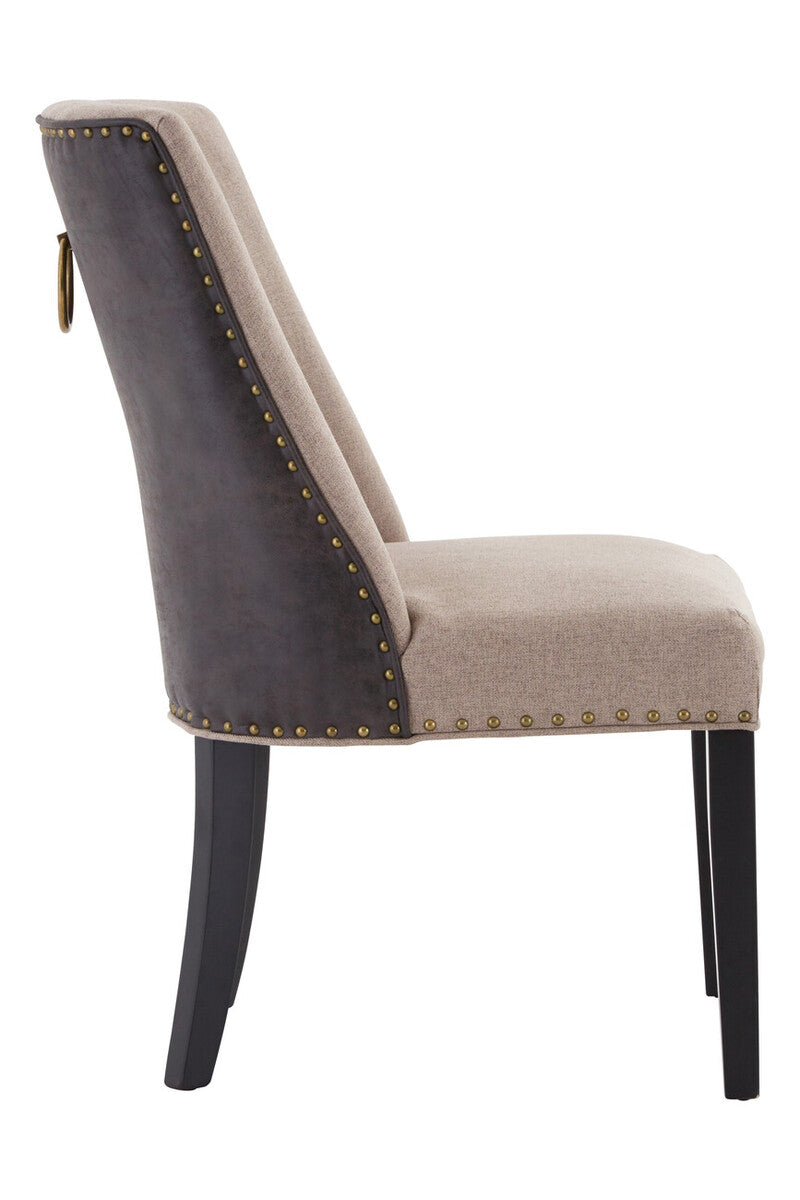 Rodeo Beige Fabric Ring Back Dining Chair