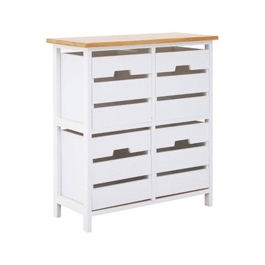 Newport White Wooden 4 Drawer Chest