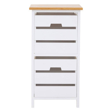 Newport White Wooden 2 Drawer Chest