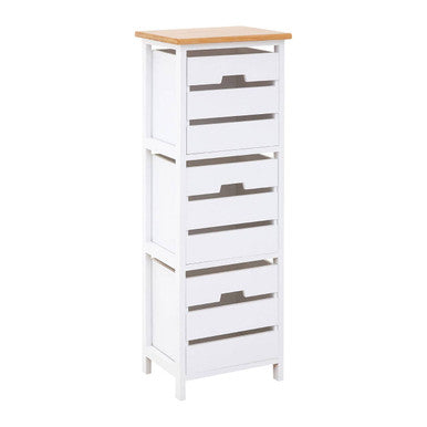 Newport White Wooden 3 Drawer Chest