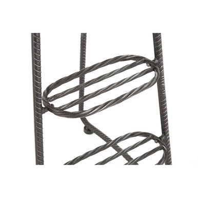 New Foundry Wooden and Black Metal Bar Chair