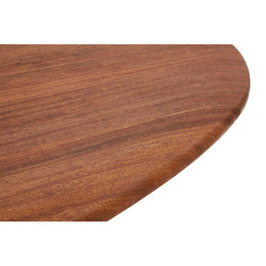 New Foundry Walnut Wood and Black Metal Oval Dining Table