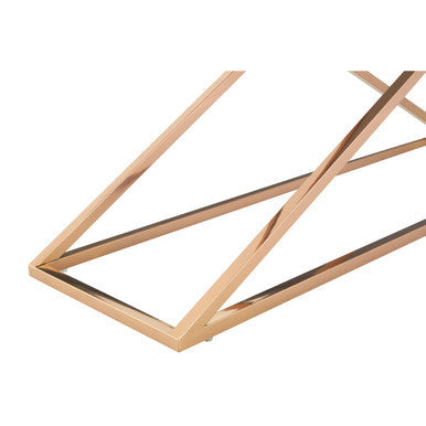 Montril Smoked Glass and Gold Finish Criss Cross Console Table
