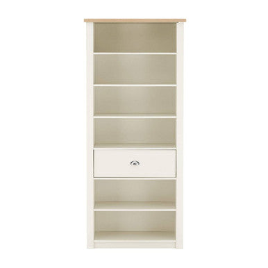 St Ives White and Oak Veneer Bookcase