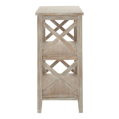 Heritage Natural Wash Wooden Large 2 Tier Bookshelf