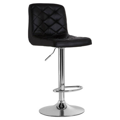 Black Faux Leather Bar Chair | Tara