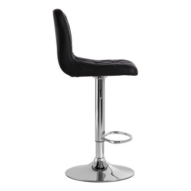 Black Faux Leather Bar Chair | Tara