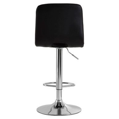 Black Faux Leather Bar Chair | Tara